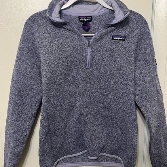 Patagonia Jackets & Blazers - Purple Patagonia Fleece Quarter-zip Sweater